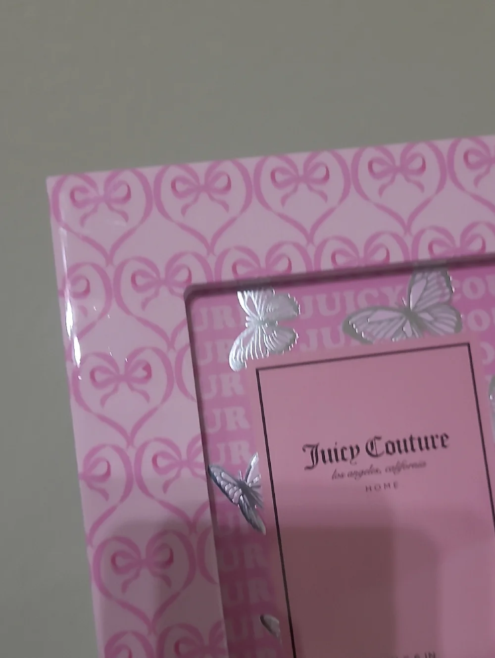 Juicy Couture Pink Butterfly Photo Frame - 4x6